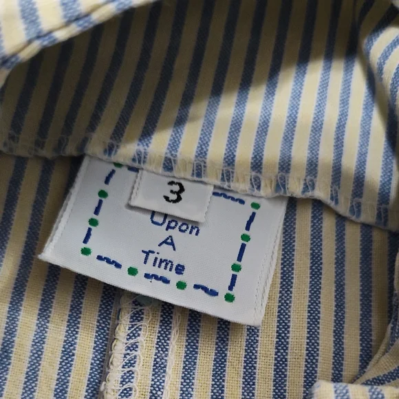 Striped Kids Overalls - Picture 2 of 6